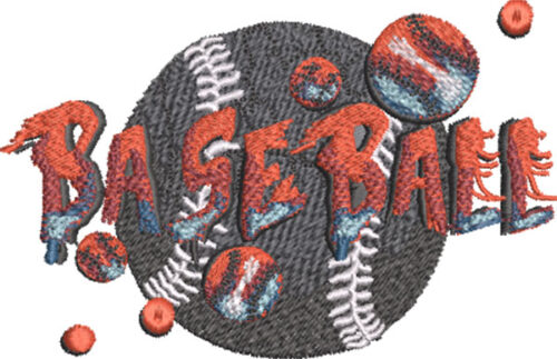 Embroidery Design: Stone Type Baseball3 sizes