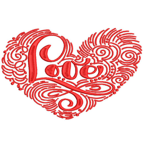 Embroidery Design: Valentines Love 3