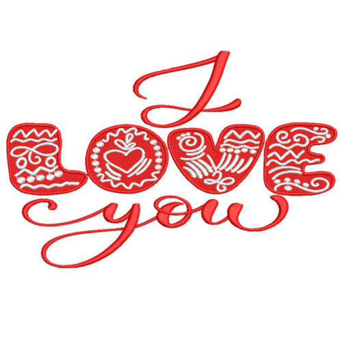Embroidery Design: Valentines Love 5