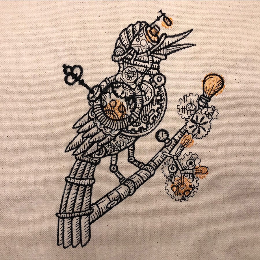 steampunkbird_sewout | Embroidery Legacy steampunk bird