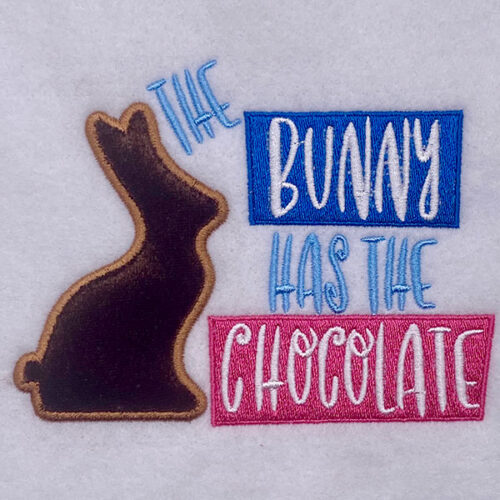 Embroidery Design: Applique The Bunny