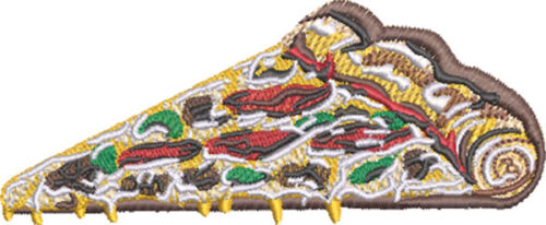 Embroidery Design: Pizza Slice3 sizes