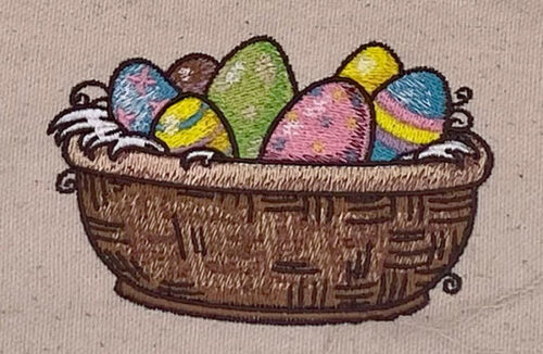 Embroidery Design: Easter Basket2 sizes