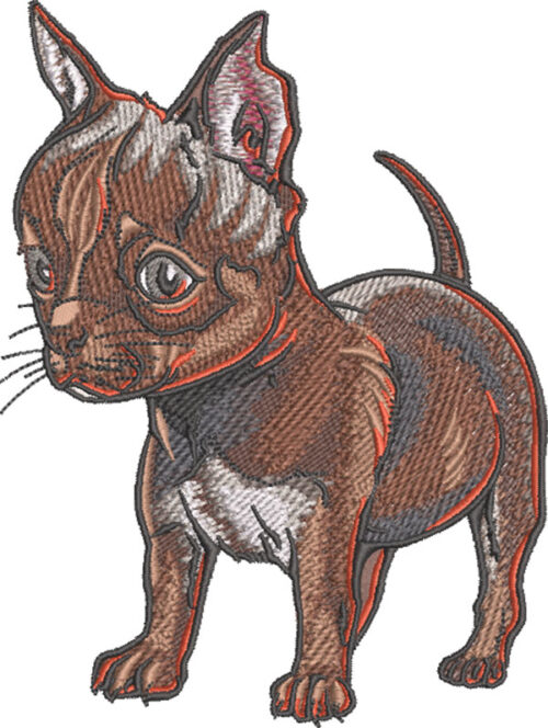 Embroidery Design: Chihuahua Puppy 3 sizes