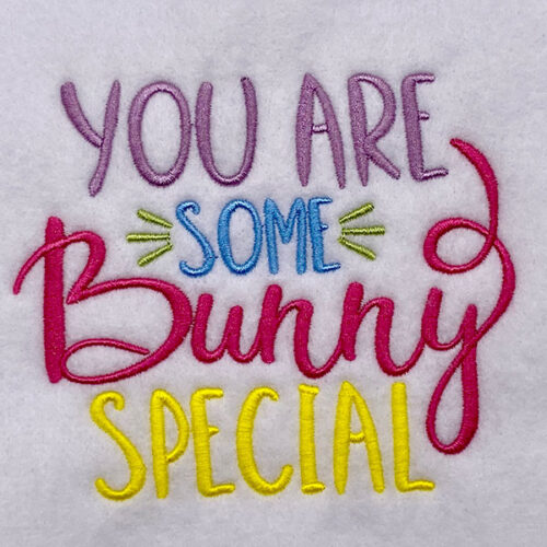 Embroidery Design: Some Bunny Special