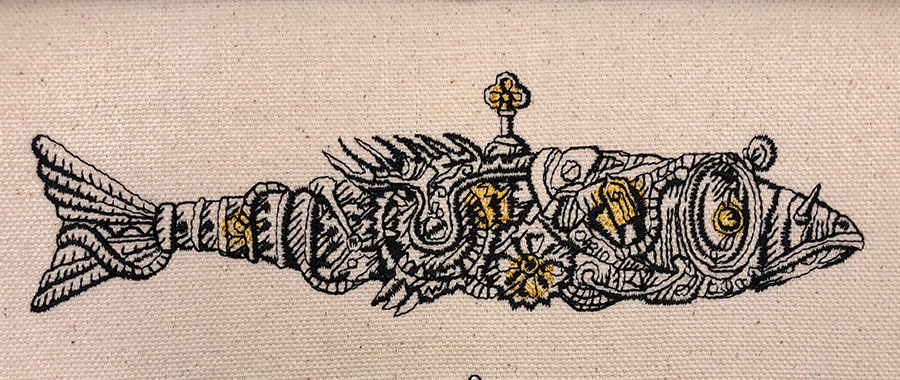 steampunkfish | Embroidery Legacy steampunk fish sewout