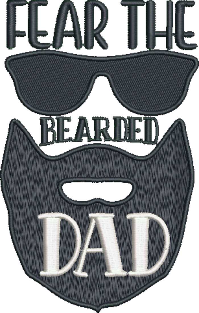 CoolDad_8 | Embroidery Legacy cool dad fear the bearded dad