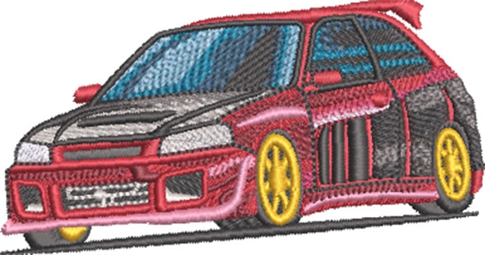 K-8035DriftCar_L | Embroidery Legacy