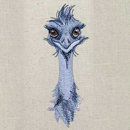 Outback Emu embroidery design