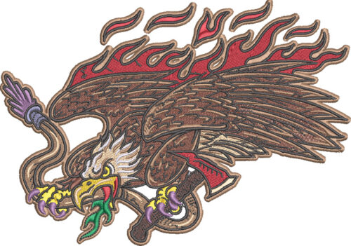 Embroidery Design: Graphic Eagle 3 sizes