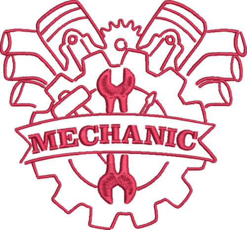 Embroidery Design: Mechanic 7