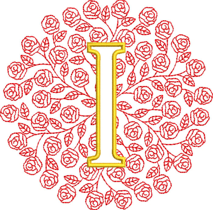 I_RoseMono_5 | Embroidery Legacy