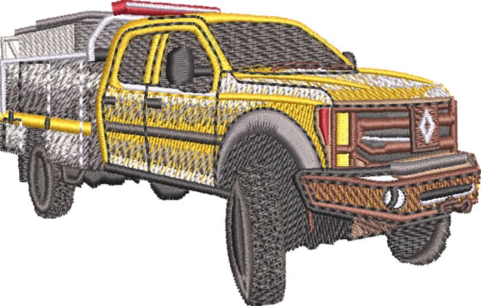 K-8103ForestFireTruck_L | Embroidery Legacy