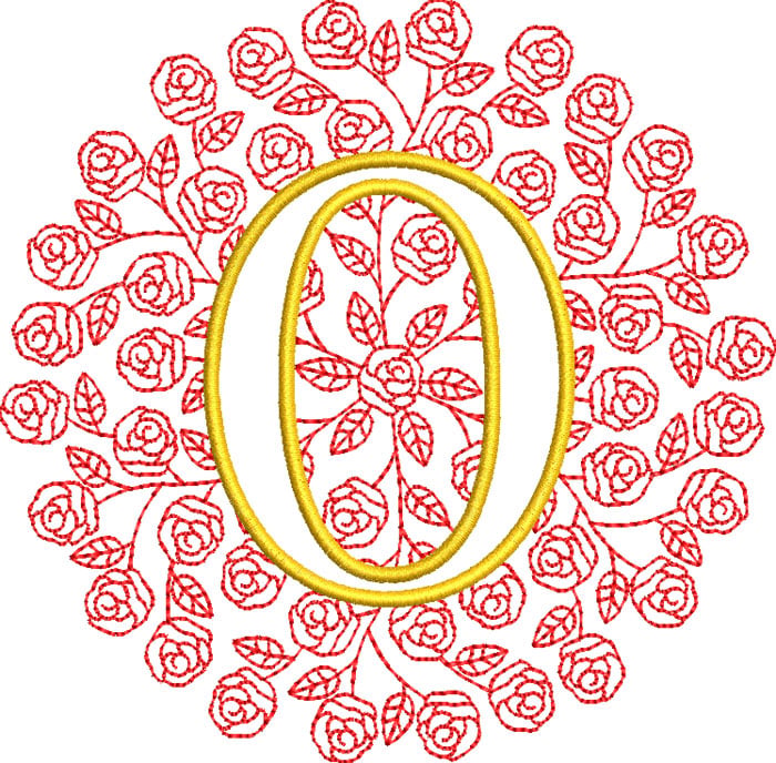 O_RoseMono_5 | Embroidery Legacy