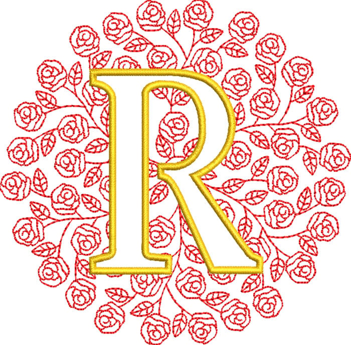 R_RoseMono_5 | Embroidery Legacy