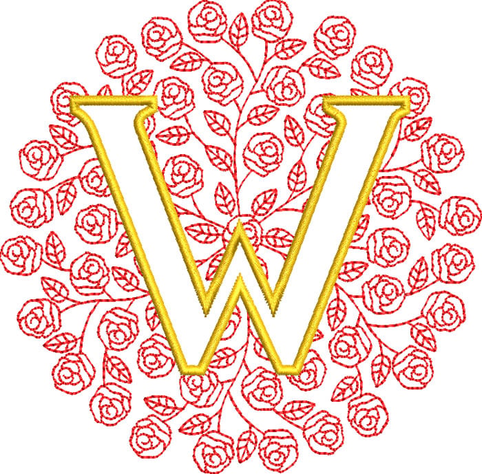W_RoseMono_5 | Embroidery Legacy