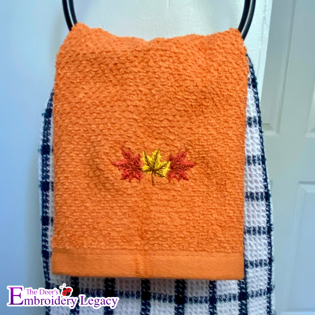 Fall Leaves Embroidery Design | Embroidery Legacy Fall Leaves Embroidery Design