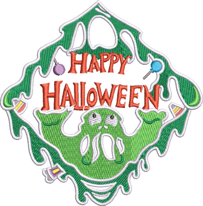 HappyHalloween_06 | Embroidery Legacy Happy Halloween Slime embroidery design