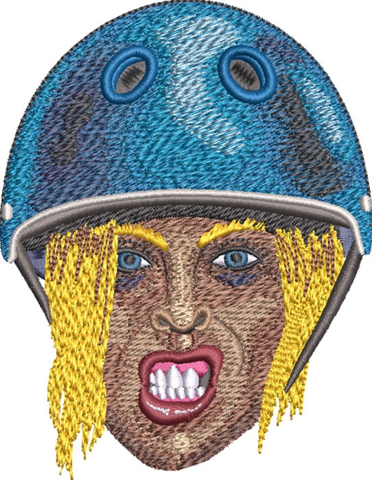 F-5213DerbyMeanFace_L | Embroidery Legacy