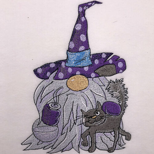 Embroidery Design: Halloween Gnome4 sizes