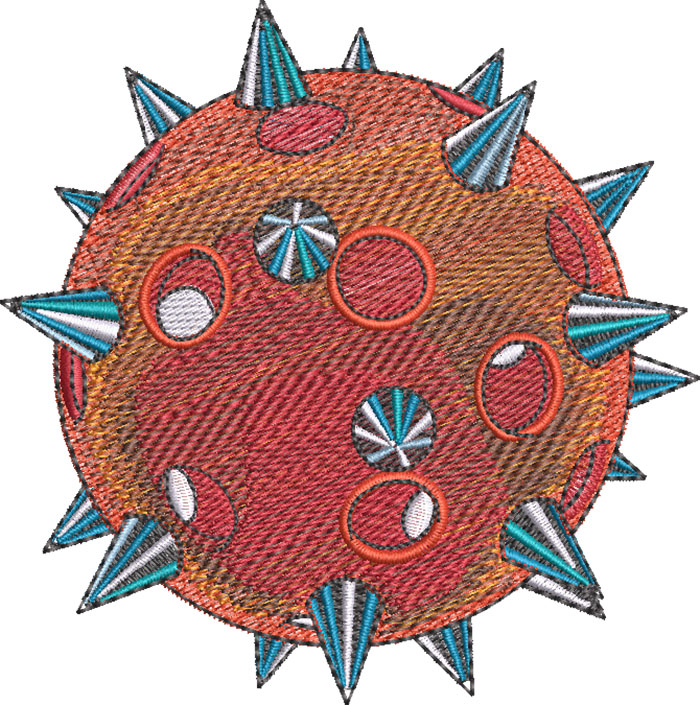 K-8136SpikePickleball_L | Embroidery Legacy spike pickleball embroidery design