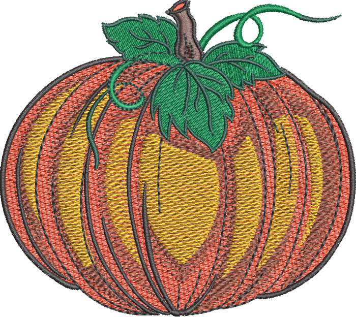K-8149AutumnPumkin_L | Embroidery Legacy Autumn pumpkin embroidery design