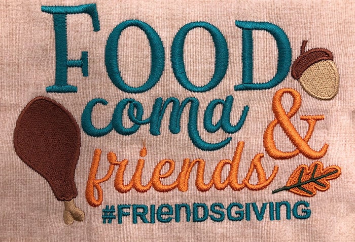 SDT_FoodComaFriends | Embroidery Legacy food coma friends embroidery design