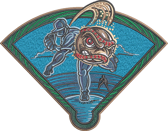 K-8176CrazyPitcher_L | Embroidery Legacy Crazy Pitcher embroidery design
