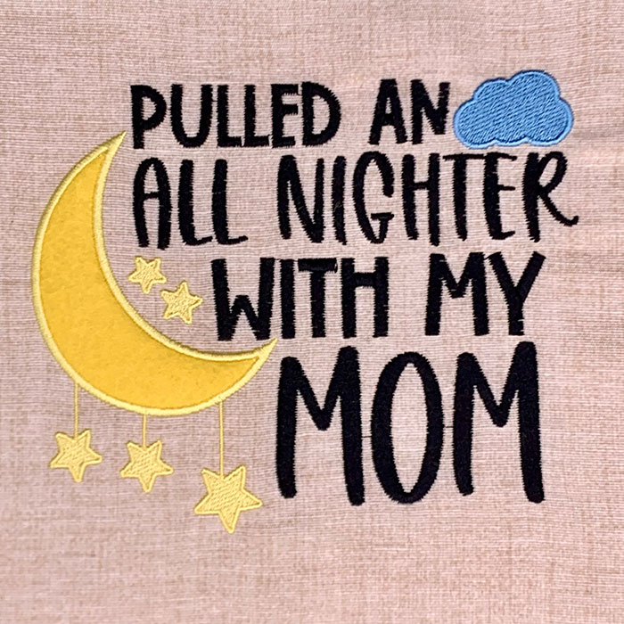 SDB_PulledAllNighter | Embroidery Legacy Pulled an all nighter applique embroidery design
