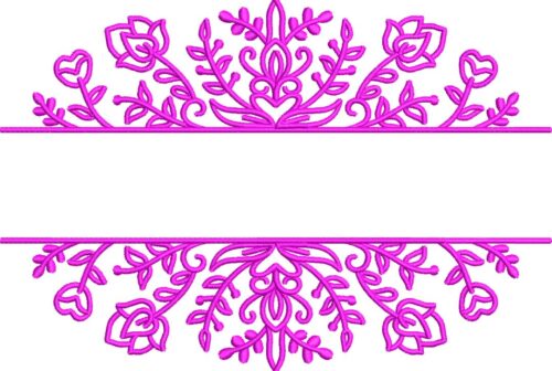 Floral Split Monogram esa font