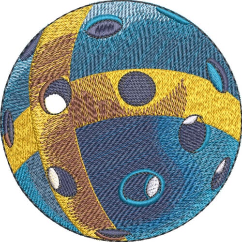 Swedish Pickleball embroidery design