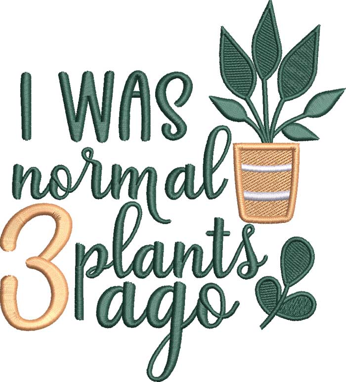 SD_ThreePlants | Embroidery Legacy I was normal embroidery design