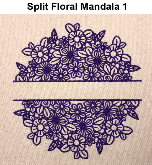 Split Floral Mandala icon