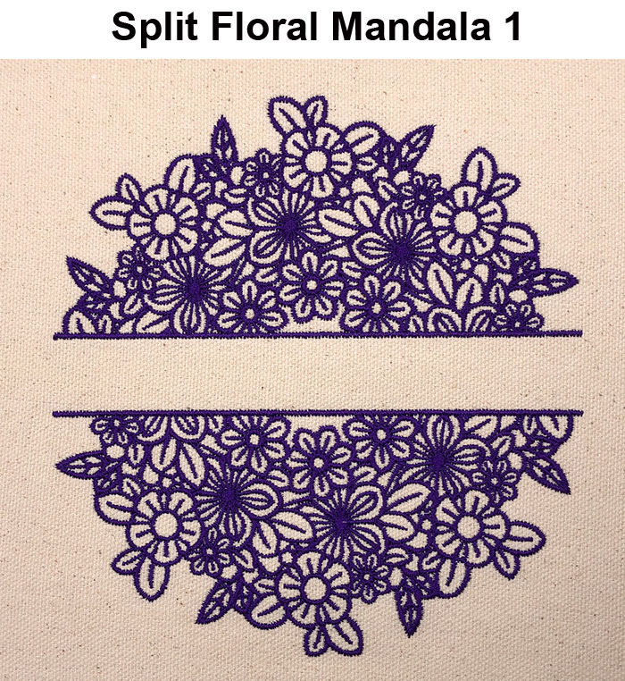 Split Floral Mandala icon
