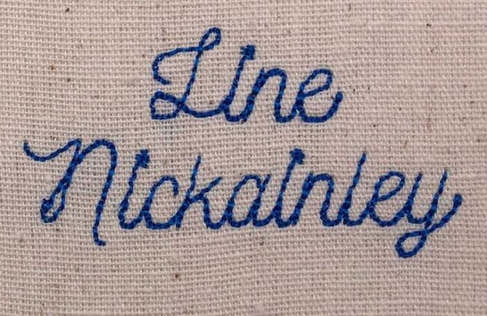 Line Nickainley esa font sew out