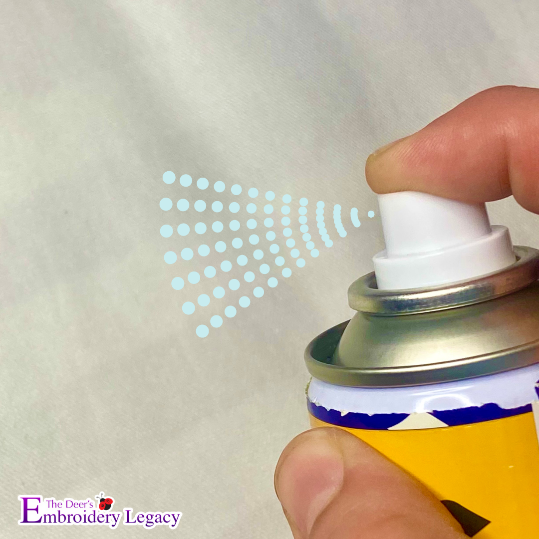 embroidery adhesive spray