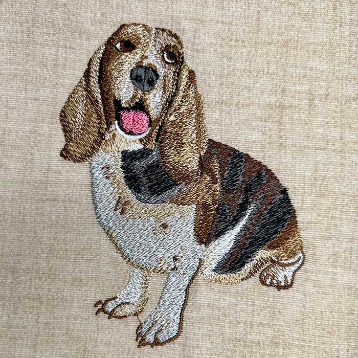 ADBassetHoundDog | Embroidery Legacy Basset Hound dog embroidery design