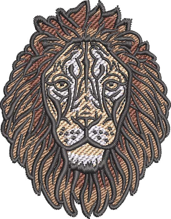AF-Lion-1 | Embroidery Legacy Lion face embroidery design