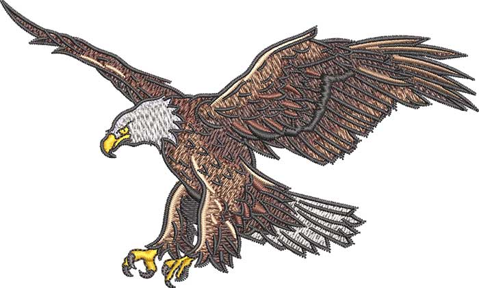 K-8259SoaringEagle_L | Embroidery Legacy Soaring Eagle embroidery design