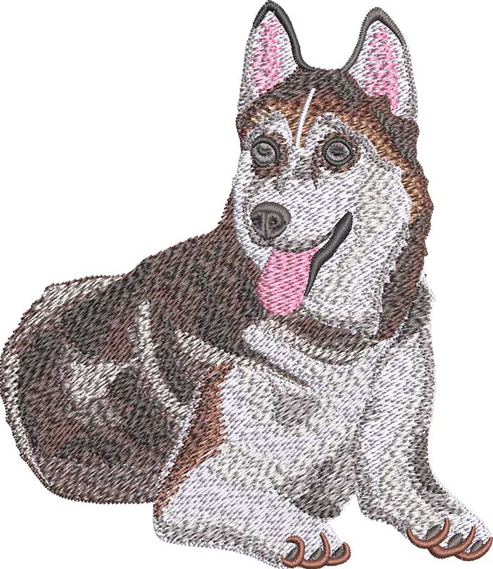 AD-Husky-Dog | Embroidery Legacy Husky dog embroidery design