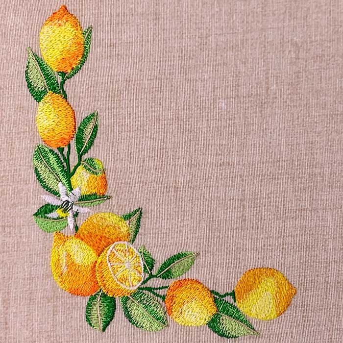 EL-LDC_14_L | Embroidery Legacy Lemon Corner Embroidery Design