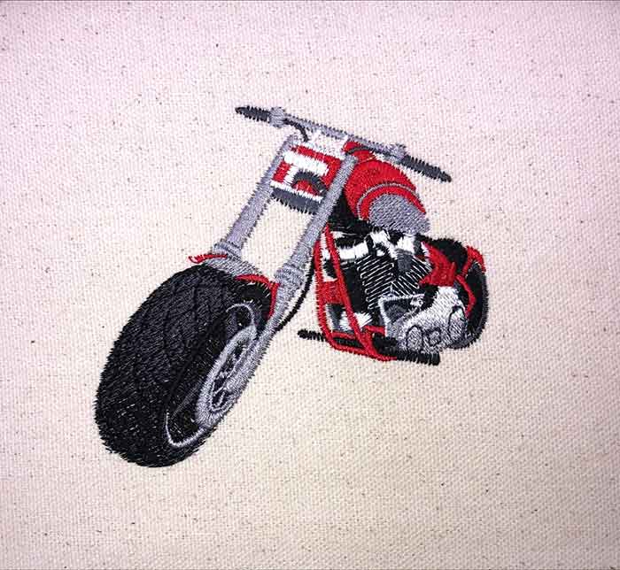 B-0867BikeForward_sewout | Embroidery Legacy Bike Forward Embroidery Design