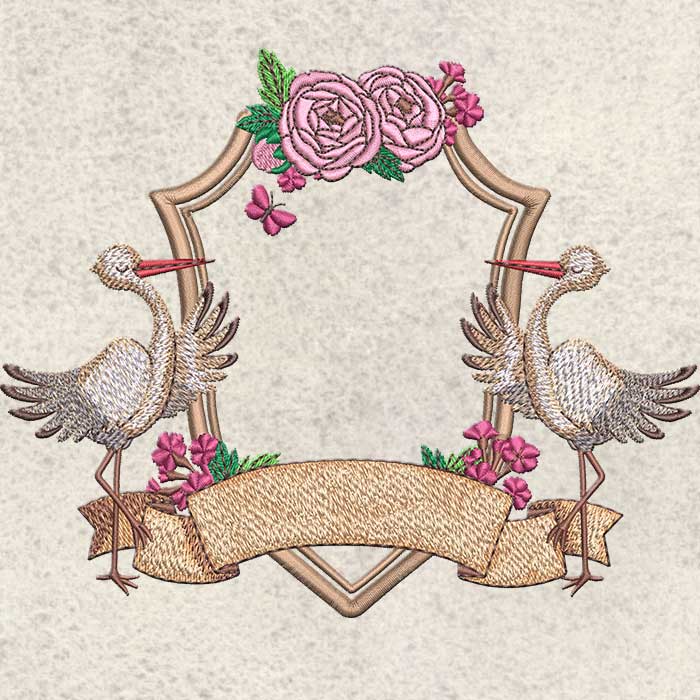 Baby Crest Embroidery Design