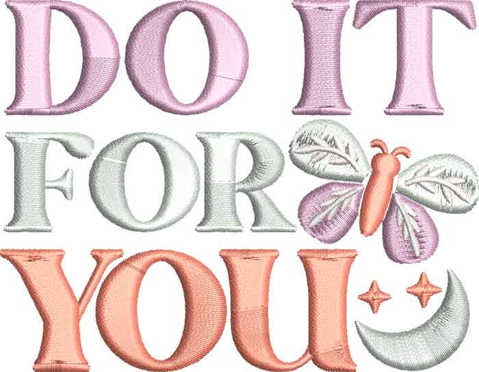 HBH-DoForYou | Embroidery Legacy Do it for you embroidery design
