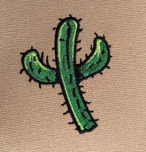 cactus embroidery design