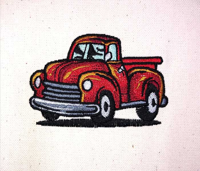 L-8430PickupTruck_sewout | Embroidery Legacy Pickup truck embroidery design