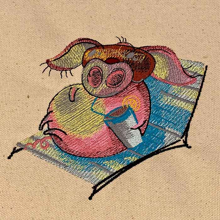 FP2_rest | Embroidery Legacy Funny pigs rest embroidery design
