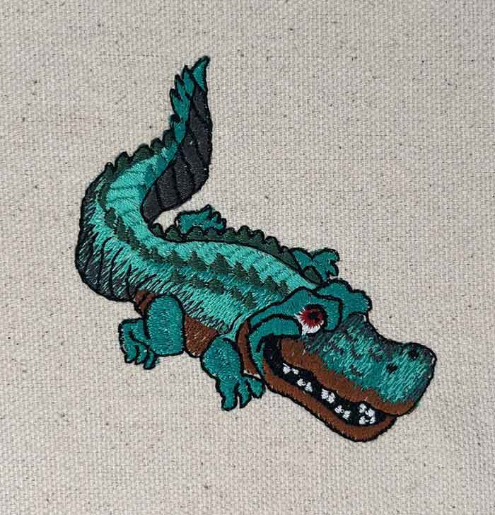 L-8482CuteGator_sewout | Embroidery Legacy Cute Gator embroidery design