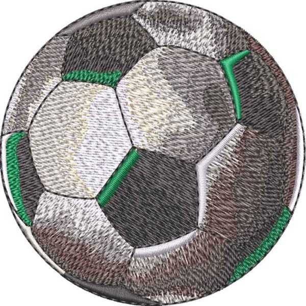 Embroidery Design: Plain Soccer Ball 3 sizes | Embroidery Legacy