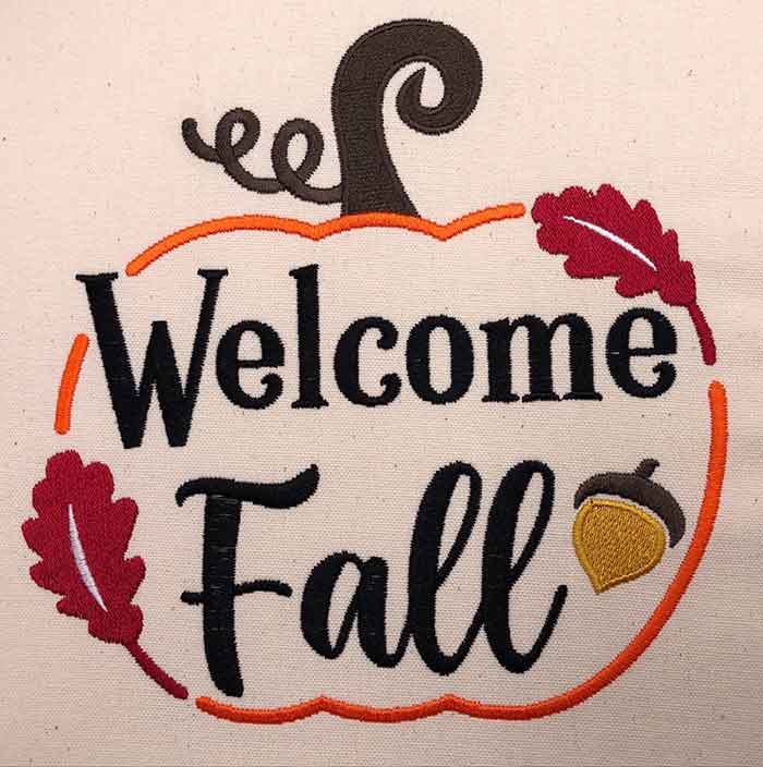 SDH_WelcomeFall | Embroidery Legacy Welcome Fall Embroidery Design